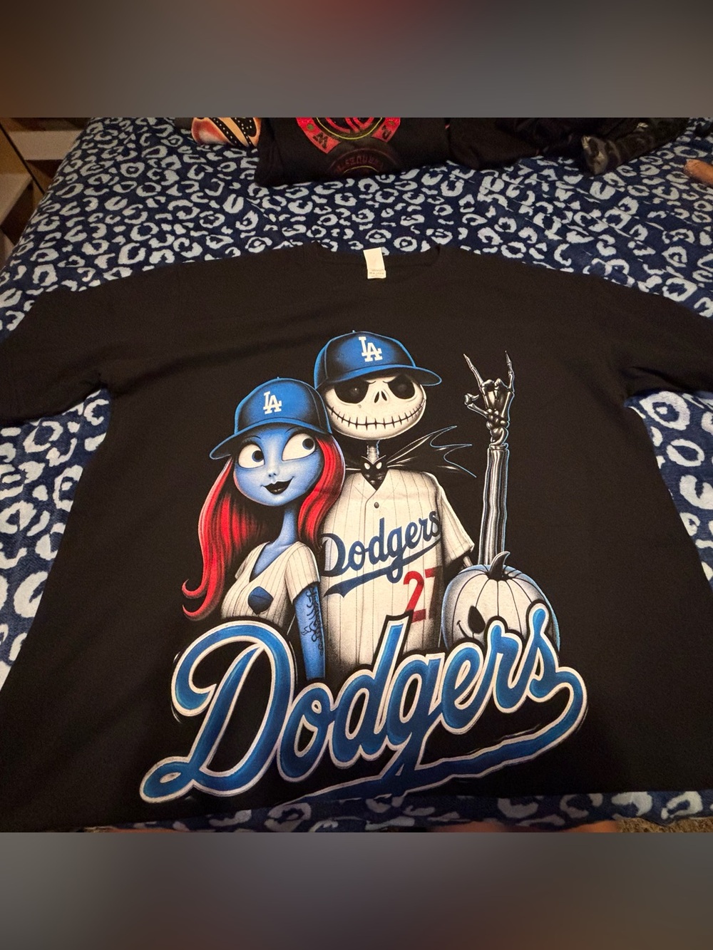 Kids Dodgers Short Sleeve Graphic Tee - Black